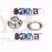 OkaeYa-500 Sets Eyelet Grommet Hole Rivets(set of 500 male and 500 female) Silver color